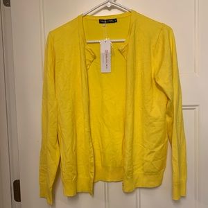 NWT - Women’s Yellow Cardigan - Size Medium